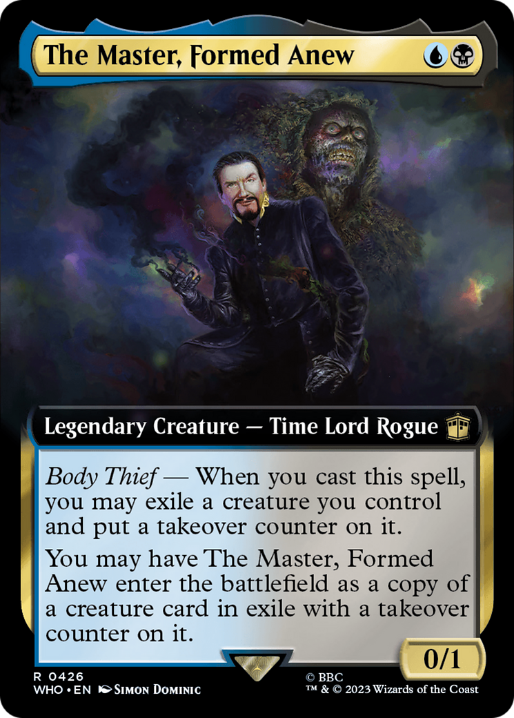 The Master, Formed Anew (Extended Art) [Doctor Who] | Boutique FDB TCG