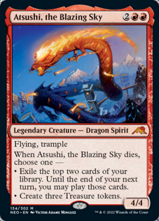 Atsushi, the Blazing Sky [Kamigawa: Neon Dynasty] | Boutique FDB TCG