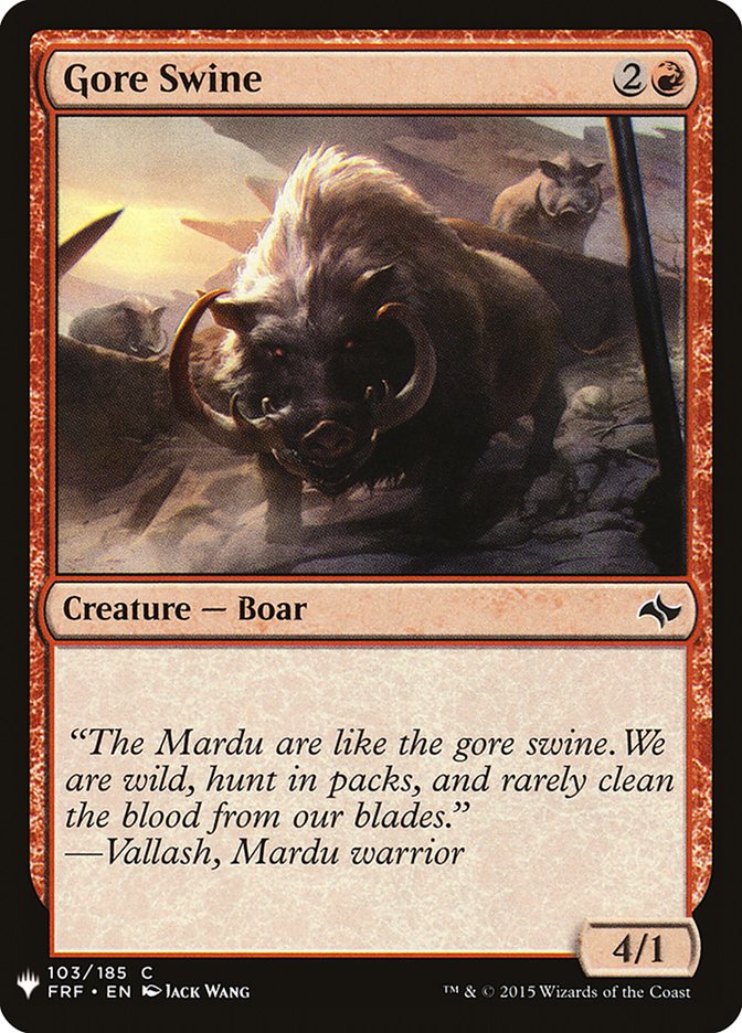Gore Swine [Mystery Booster] | Boutique FDB TCG