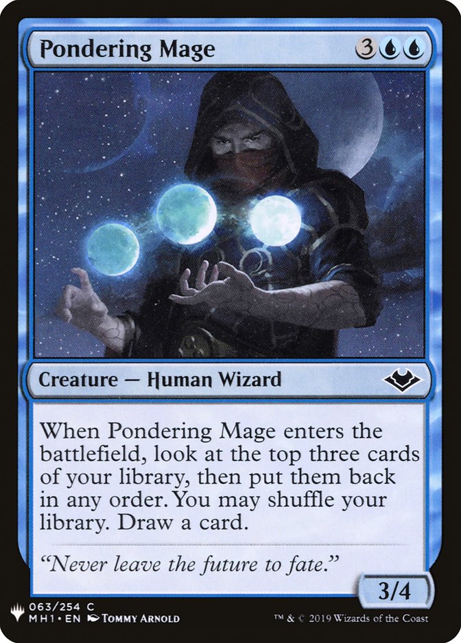 Pondering Mage [Mystery Booster] | Boutique FDB TCG