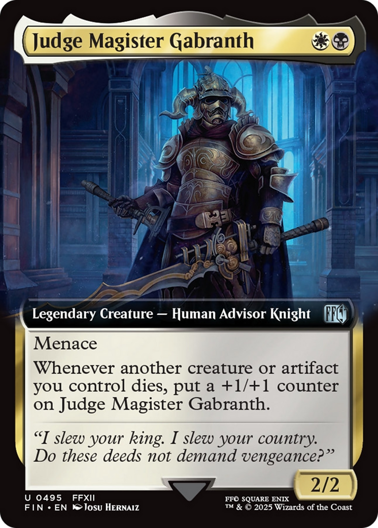 Judge Magister Gabranth (Extended Art) [FINAL FANTASY] | Boutique FDB TCG