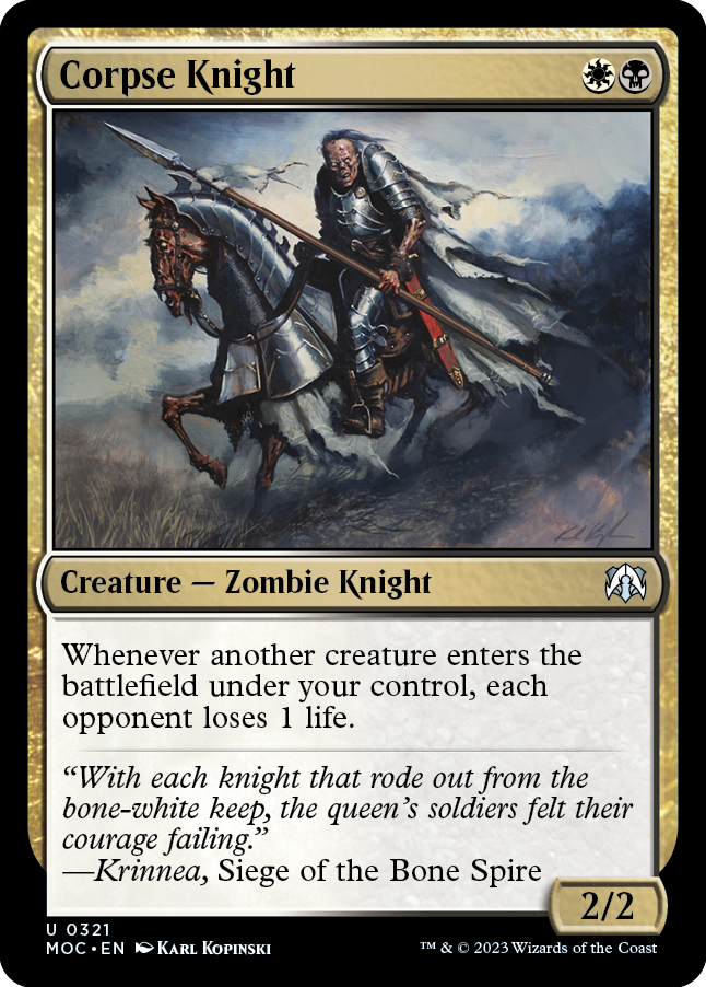 Corpse Knight [March of the Machine Commander] | Boutique FDB TCG