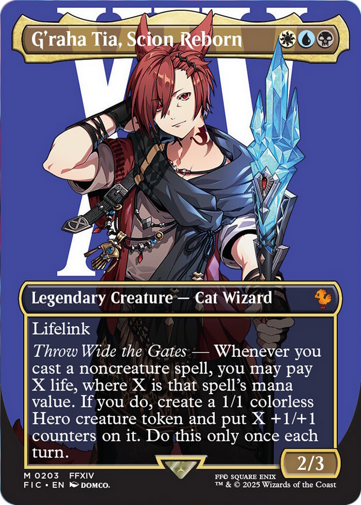 G'raha Tia, Scion Reborn (Borderless) [FINAL FANTASY Commander] | Boutique FDB TCG