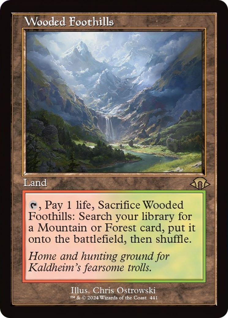 Wooded Foothills (Retro) [Modern Horizons 3] | Boutique FDB TCG