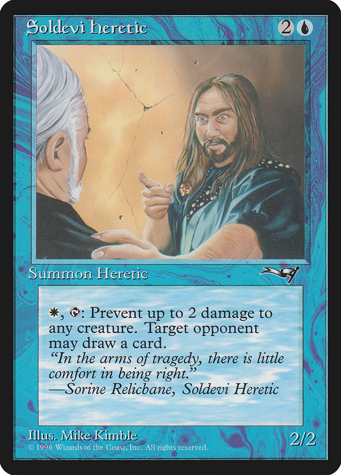 Soldevi Heretic (Pointing) [Alliances] | Boutique FDB TCG