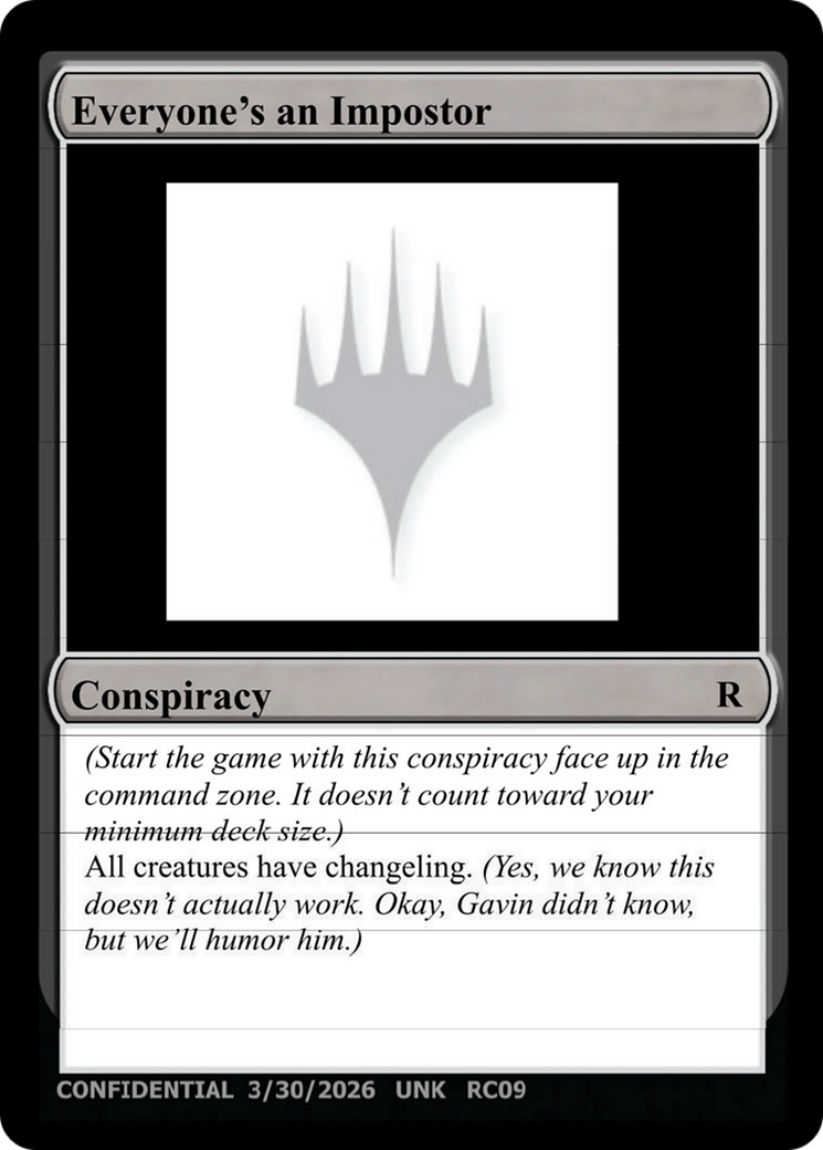 Everyone's an Imposter [Unknown Event] | Boutique FDB TCG