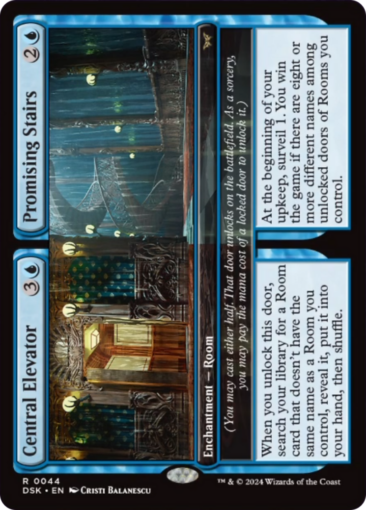 Central Elevator // Promising Stairs [Duskmourn: House of Horror] | Boutique FDB TCG