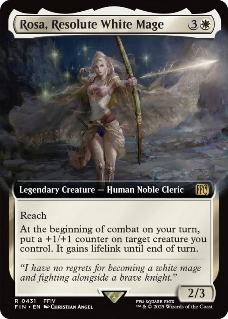 Rosa, Resolute White Mage (Extended Art) [FINAL FANTASY] | Boutique FDB TCG