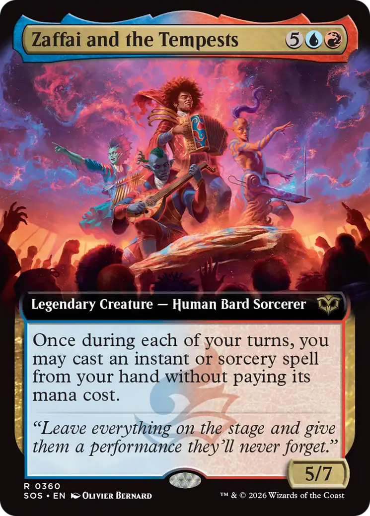 Zaffai and the Tempests (Extended Art) [Secrets of Strixhaven] | Boutique FDB TCG