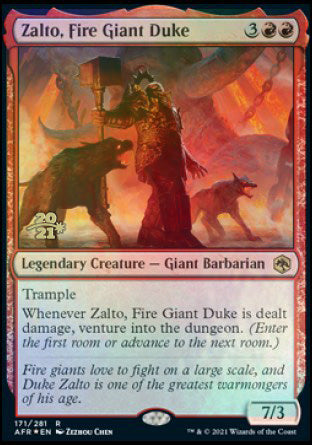 Zalto, Fire Giant Duke [Dungeons & Dragons: Adventures in the Forgotten Realms Prerelease Promos] | Boutique FDB TCG