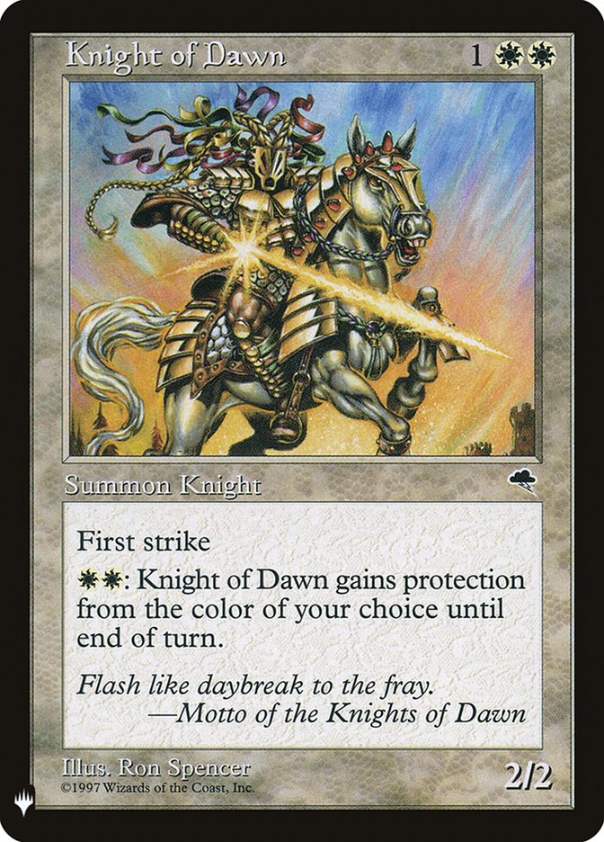 Knight of Dawn [Mystery Booster] | Boutique FDB TCG