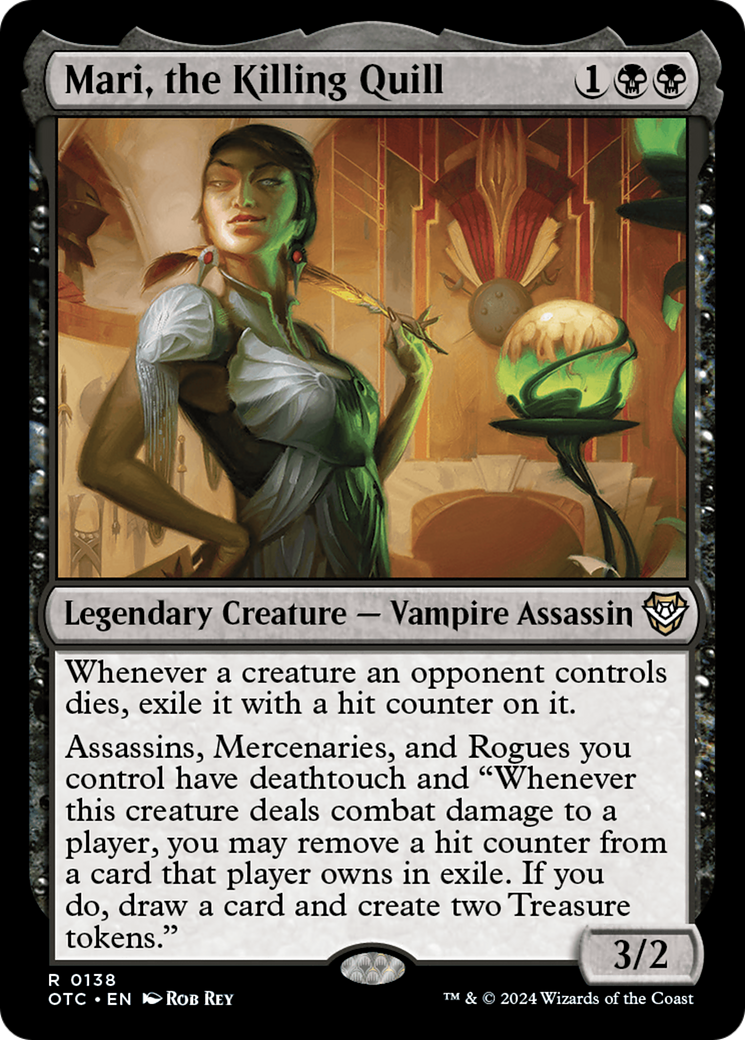 Mari, the Killing Quill [Outlaws of Thunder Junction Commander] | Boutique FDB TCG