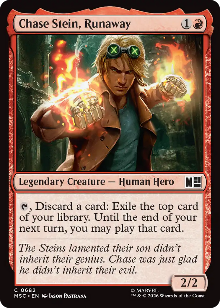 Chase Stein, Runaway [Marvel Super Heroes Commander] | Boutique FDB TCG