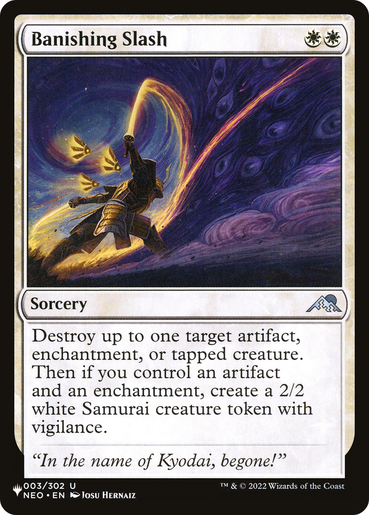 Banishing Slash [The List] | Boutique FDB TCG