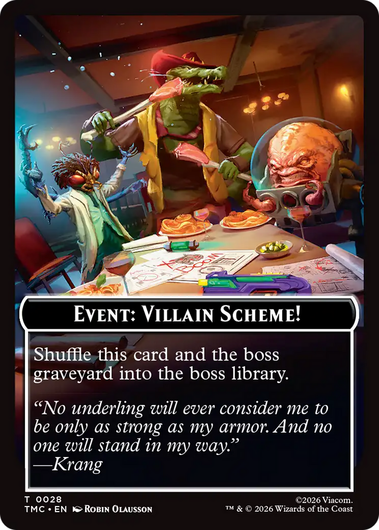 Event: Villain Scheme! [Teenage Mutant Ninja Turtles Commander Tokens] | Boutique FDB TCG