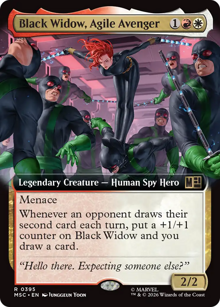 Black Widow, Agile Avenger (Extended Art) [Marvel Super Heroes Commander] | Boutique FDB TCG