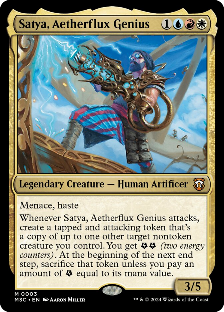 Satya, Aetherflux Genius [Modern Horizons 3 Commander] | Boutique FDB TCG
