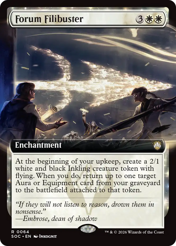 Forum Filibuster (Extended Art) [Secrets of Strixhaven Commander] | Boutique FDB TCG