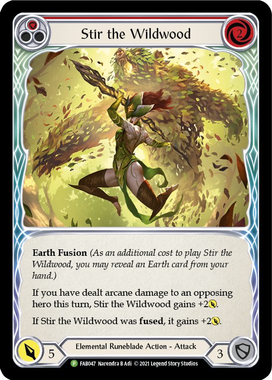 Stir the Wildwood [FAB047] (Promo)  Rainbow Foil | Boutique FDB TCG