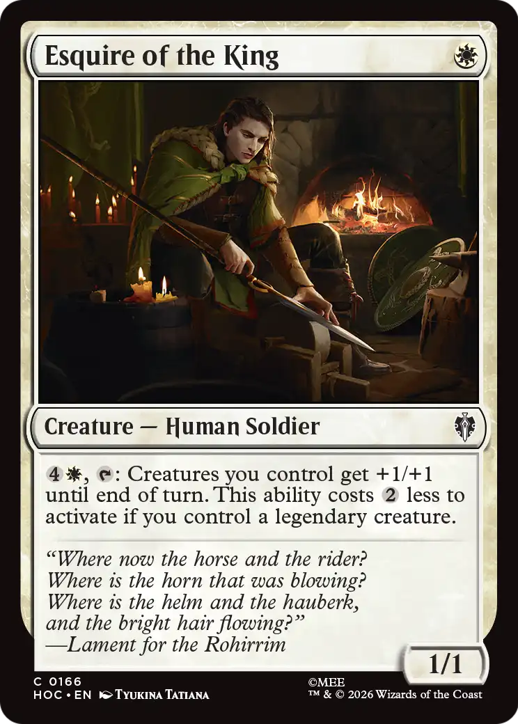 Esquire of the King [The Hobbit: Eternal-Legal] | Boutique FDB TCG