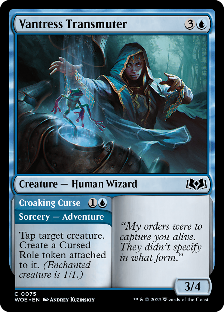 Vantress Transmuter // Croaking Curse [Wilds of Eldraine] | Boutique FDB TCG