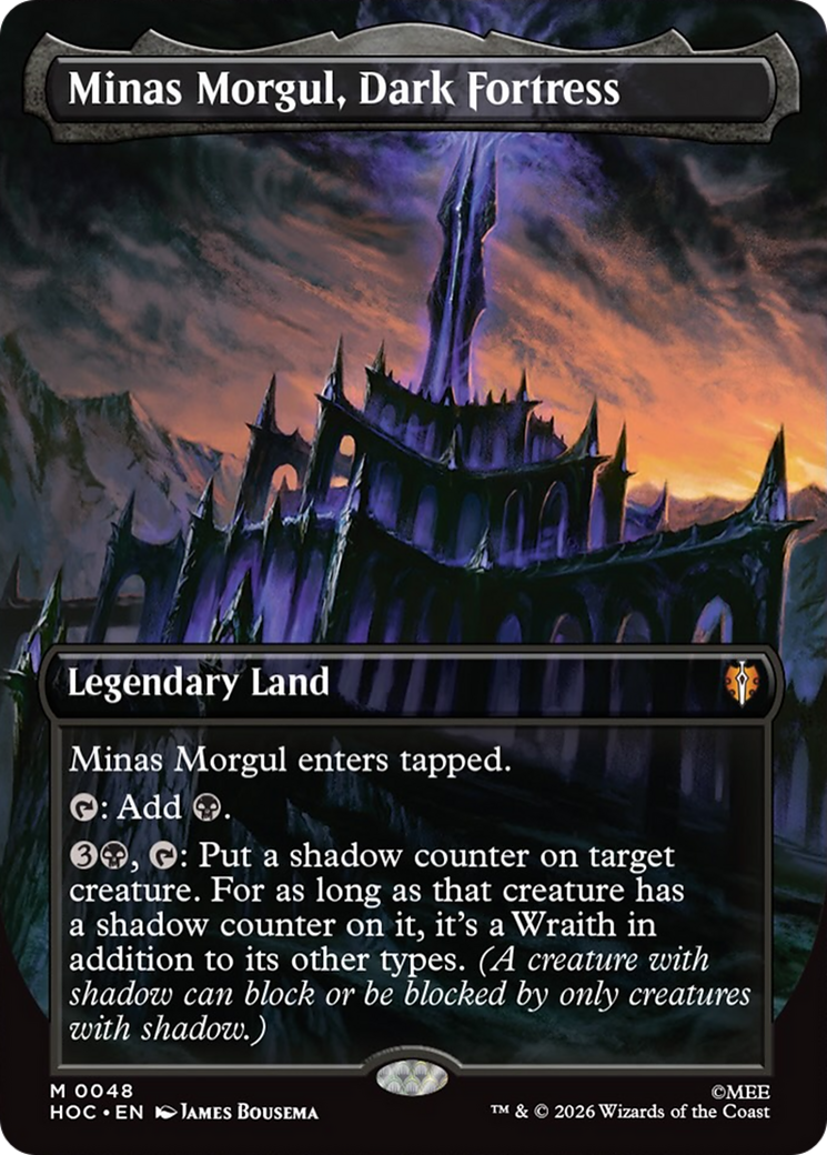 Minas Morgul, Dark Fortress (Borderless) [The Hobbit: Eternal-Legal] | Boutique FDB TCG