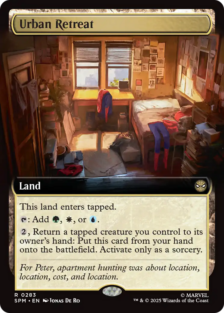 Urban Retreat (Extended Art) [Marvel's Spider-Man] | Boutique FDB TCG