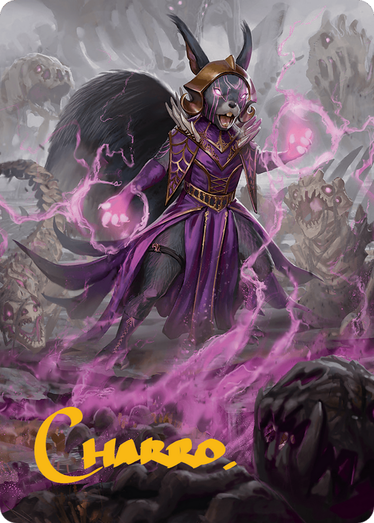 Liliana of the Dark Realms Art Card (Gold-Stamped Signature) [Bloomburrow Art Series] | Boutique FDB TCG