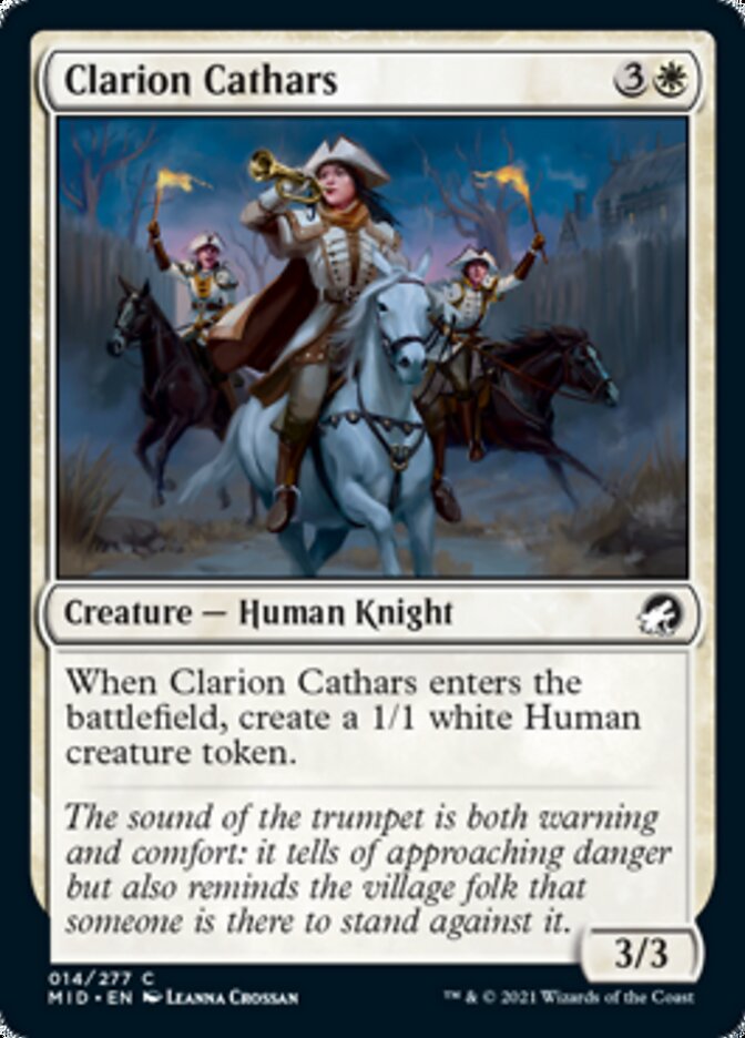 Clarion Cathars [Innistrad: Midnight Hunt] | Boutique FDB TCG