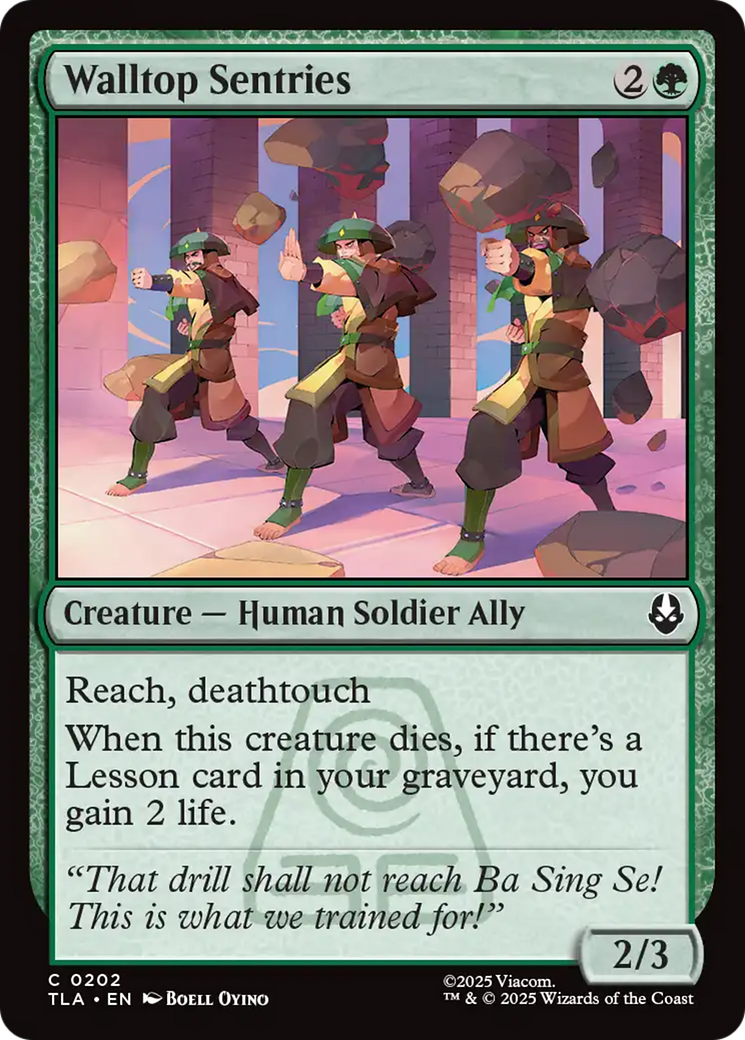 Walltop Sentries [Avatar: The Last Airbender] | Boutique FDB TCG