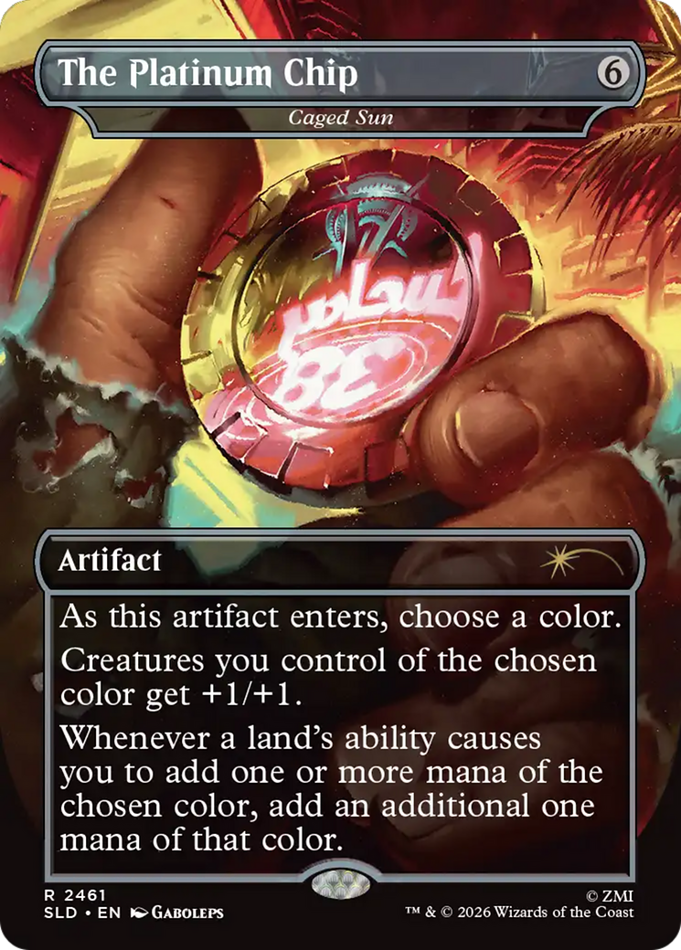 The Platinum Chip - Caged Sun [Secret Lair Drop Series] | Boutique FDB TCG