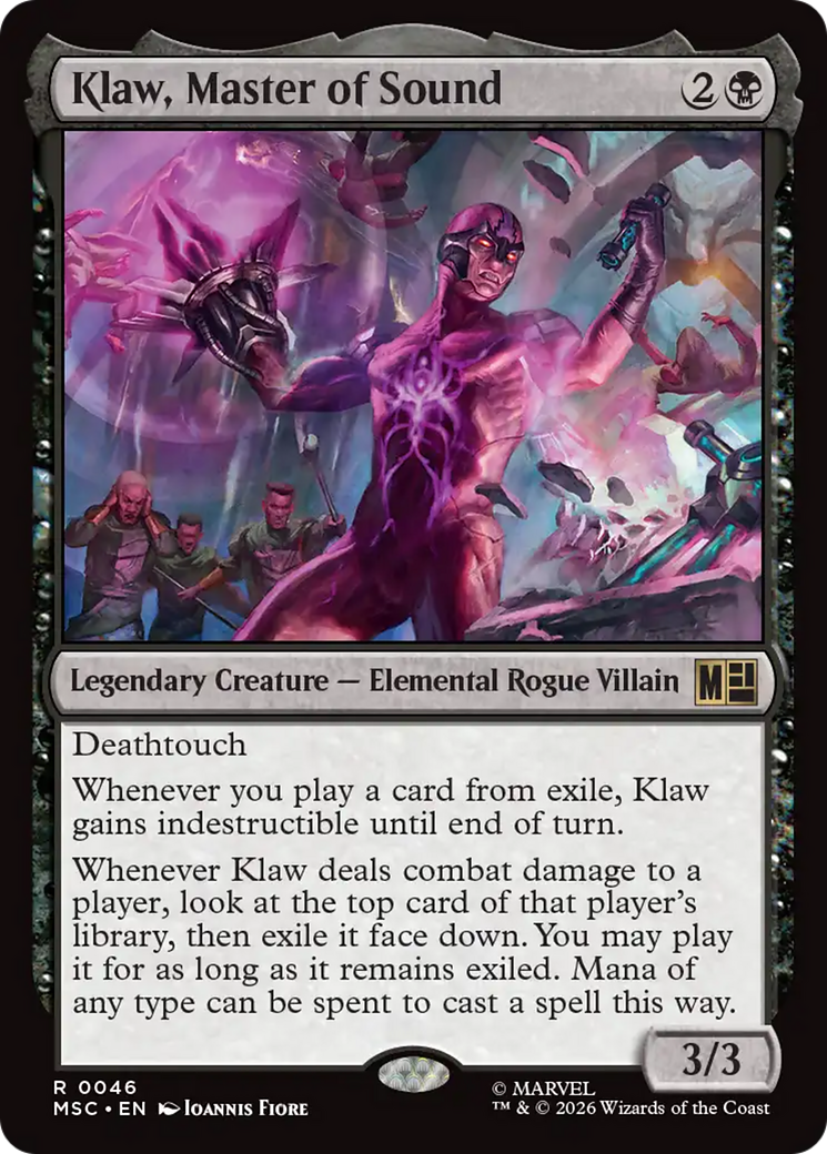 Klaw, Master of Sound (Surge Foil) [Marvel Super Heroes Commander] | Boutique FDB TCG