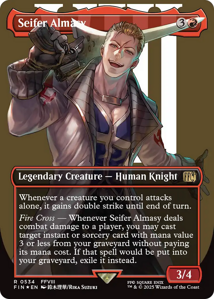 Seifer Almasy (Borderless) (Surge Foil) [FINAL FANTASY] | Boutique FDB TCG