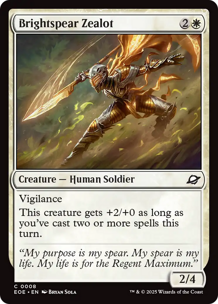 Brightspear Zealot [Edge of Eternities] | Boutique FDB TCG