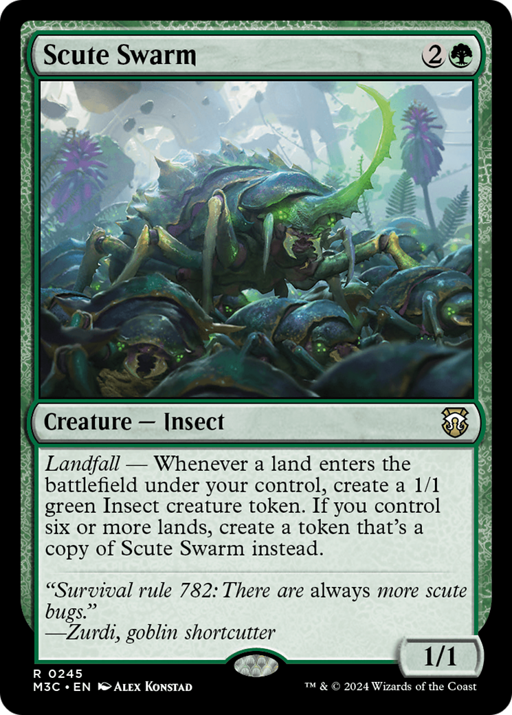 Scute Swarm (Ripple Foil) [Modern Horizons 3 Commander] | Boutique FDB TCG