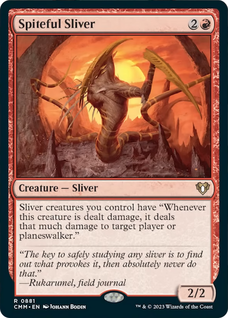 Spiteful Sliver [Commander Masters] | Boutique FDB TCG