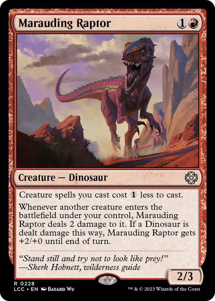 Marauding Raptor [The Lost Caverns of Ixalan Commander] | Boutique FDB TCG