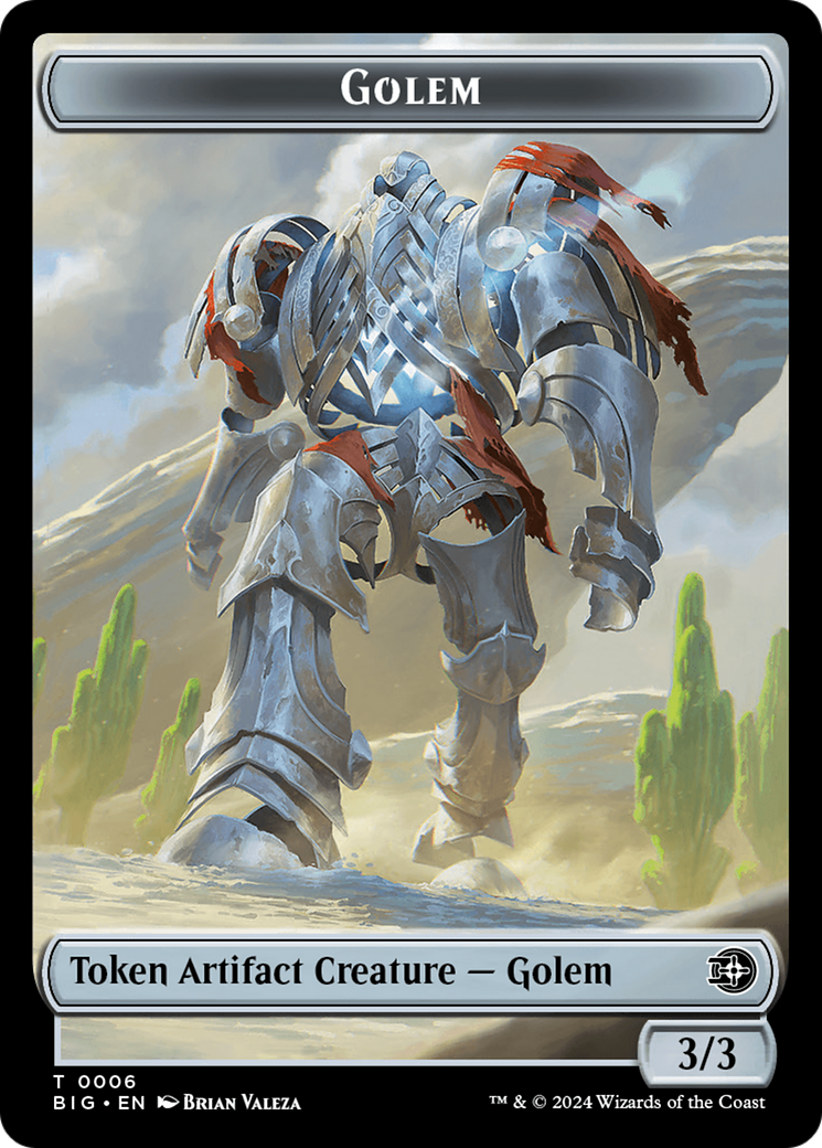 Golem // Plot Double-Sided Token [Outlaws of Thunder Junction: The Big Score Tokens] | Boutique FDB TCG