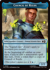 Council of Reeds (024) // Construct (030) Double-Sided Token (Surge Foil) [Marvel Super Heroes Commander Tokens] | Boutique FDB TCG