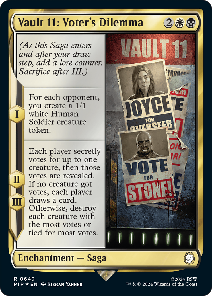 Vault 11: Voter's Dilemna (Surge Foil) [Fallout] | Boutique FDB TCG