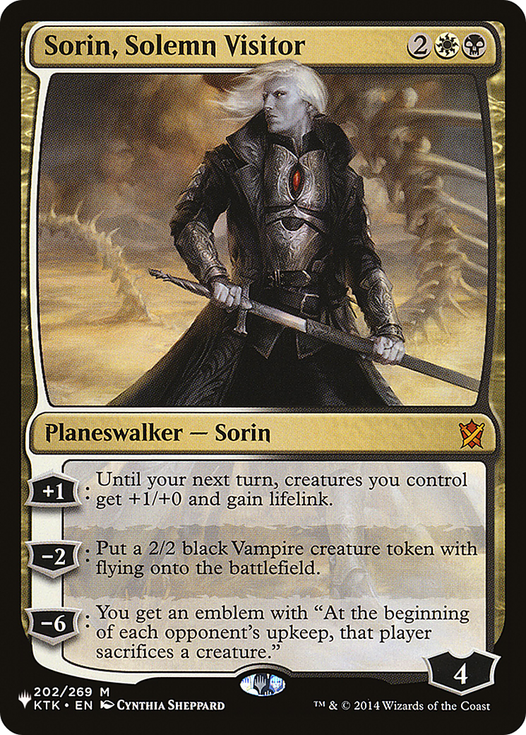 Sorin, Solemn Visitor [The List Reprints] | Boutique FDB TCG