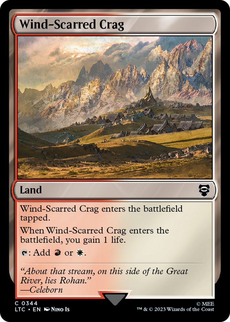 Wind-Scarred Crag [The Lord of the Rings: Tales of Middle-Earth Commander] | Boutique FDB TCG