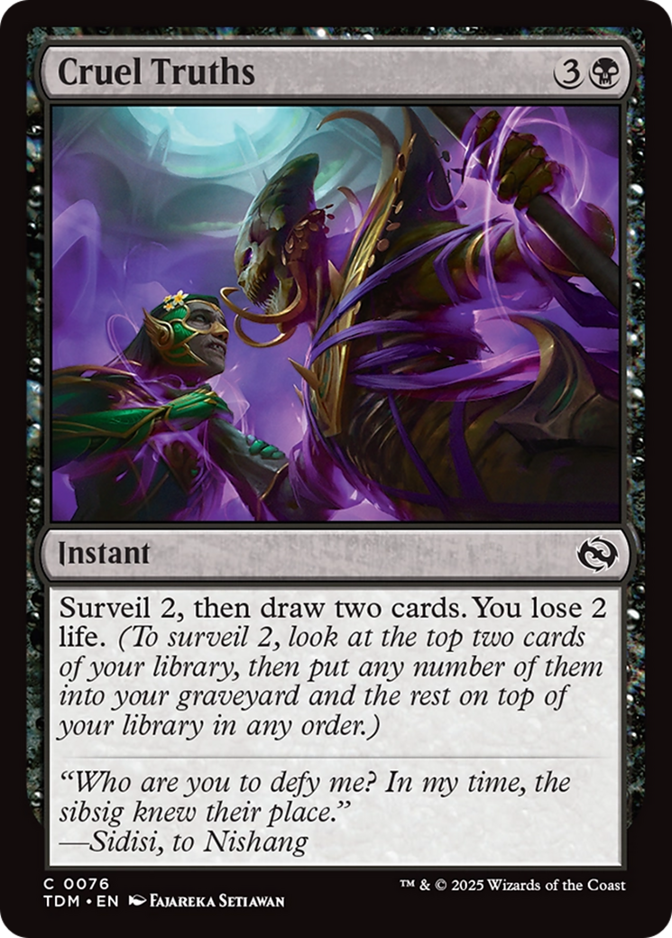 Cruel Truths [Tarkir: Dragonstorm] | Boutique FDB TCG
