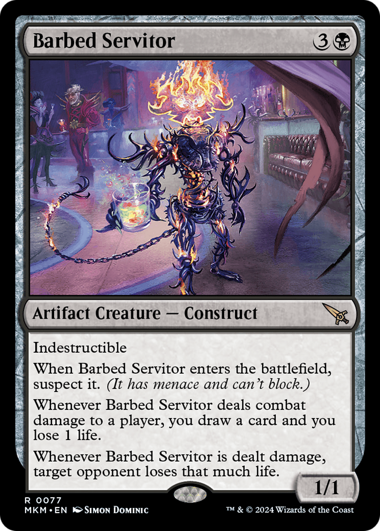 Barbed Servitor [Murders at Karlov Manor] | Boutique FDB TCG