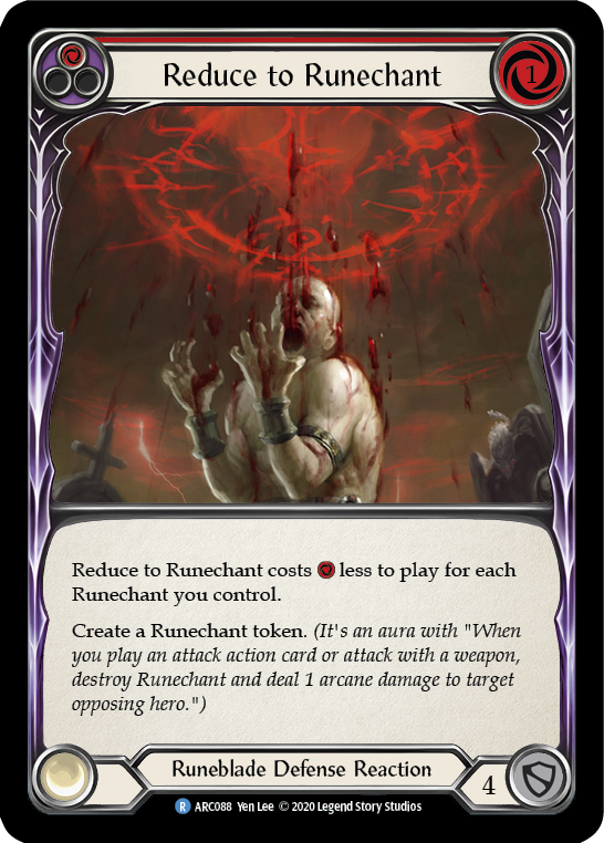 Reduce to Runechant (Red) [U-ARC088] (Arcane Rising Unlimited)  Unlimited Normal | Boutique FDB TCG