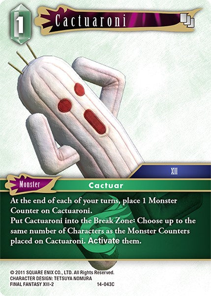 Cactuaroni [Opus XIV: Crystal Abyss] | Boutique FDB TCG