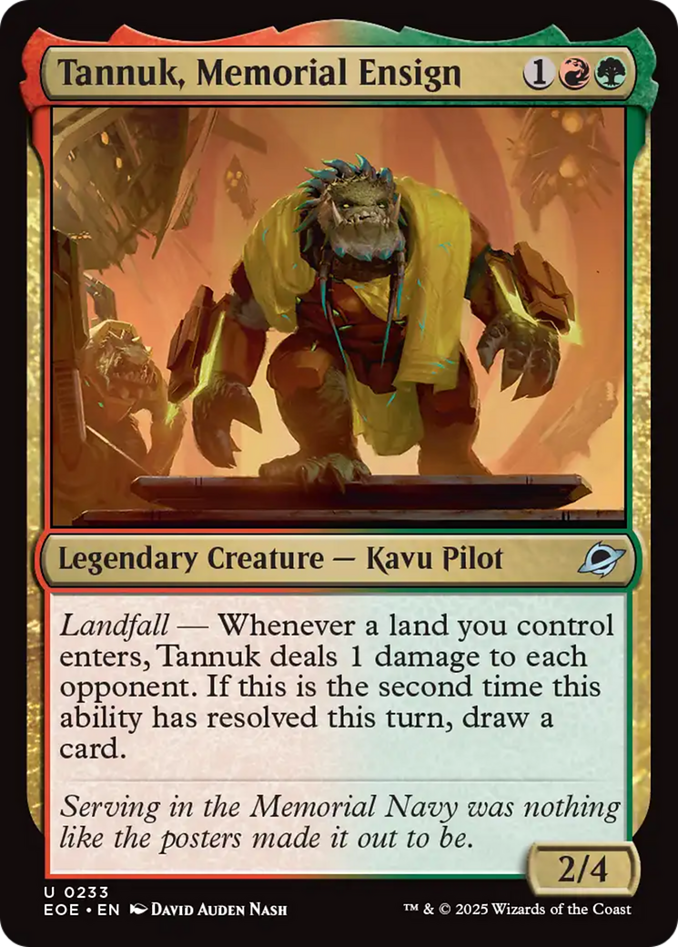 Tannuk, Memorial Ensign [Edge of Eternities] | Boutique FDB TCG