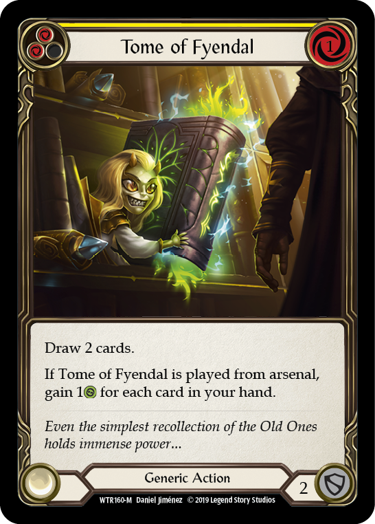 Tome of Fyendal [WTR160-M] (Welcome to Rathe)  Alpha Print Rainbow Foil | Boutique FDB TCG