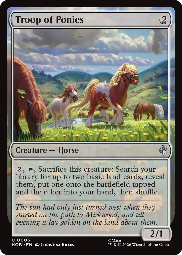 Troop of Ponies [The Hobbit] | Boutique FDB TCG