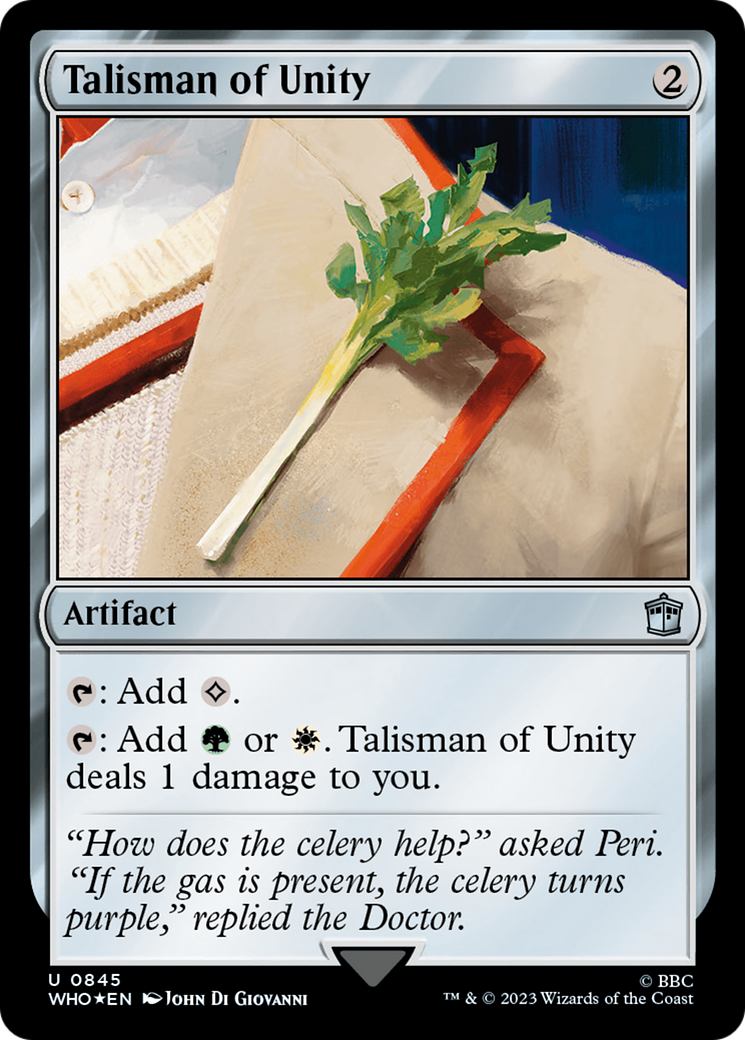 Talisman of Unity (Surge Foil) [Doctor Who] | Boutique FDB TCG